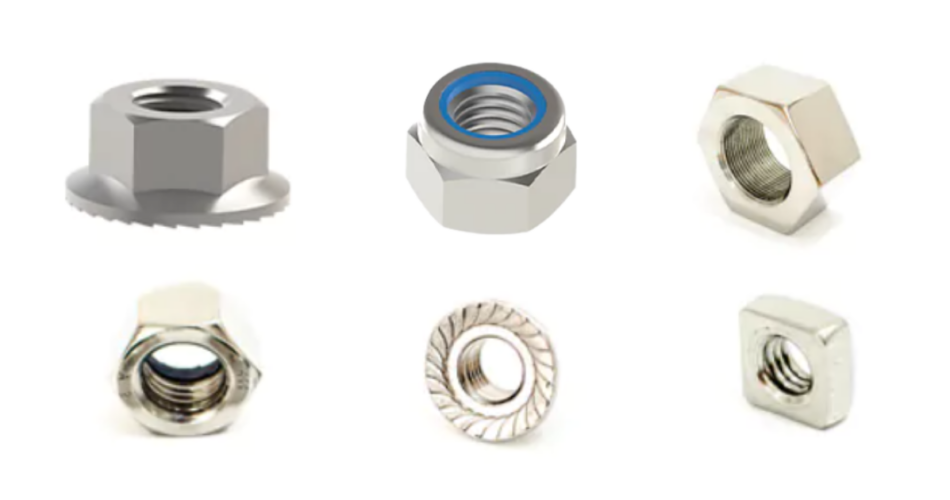 tipos de porcas de fixação