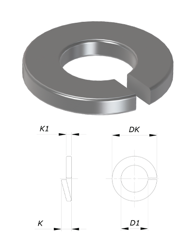 Arruela de pressão DIN 127